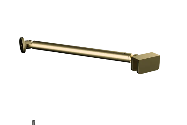 Purity - Support ARM - horizontal swivel adjustable to suit 8mm or 10mm glass - BRUSHED BRASS/GOLD finish ORO