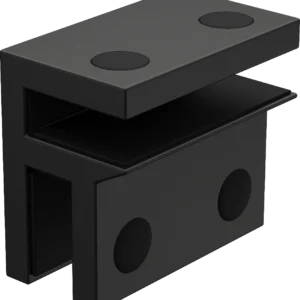 Purity - Glass Brace BRACKET - LARGE (double screw) - MATT BLACK NERO