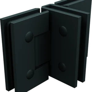 Purity - 3 way  "T"  style  HINGE with SQUARE edges - MATT BLACK NERO