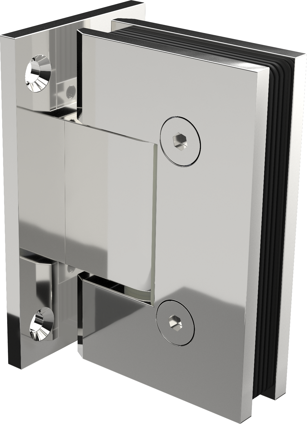 ZURICH - Glass to WALL HINGE - Chrome Plated