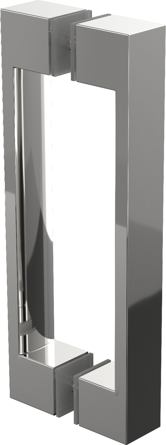 ZURICH - HANDLE - D shape 180mm long - Chrome Plated