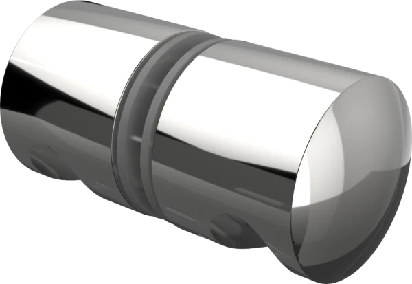 ZURICH - KNOB - ROUND FULL (with finger notch) - Chrome Plated