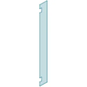 Purity Shower - 10mm Clear TGH Glass HINGE - 2050mm H x 229mm W