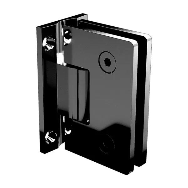 ZURICH - 6mm Glass to WALL HINGE - MATT BLACK